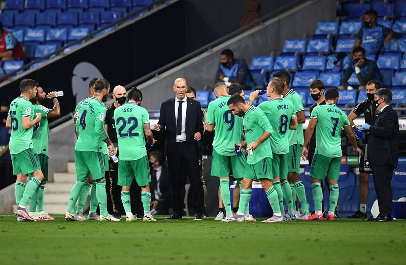 Zinedine Zidane made five changes to his Real Madrid team following their win against Getafe.