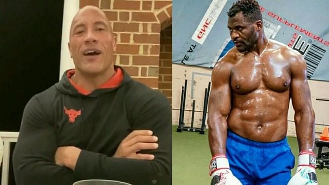 Francis Ngannou ready to train with The Rock; Latter invites him to the Iron Paradise