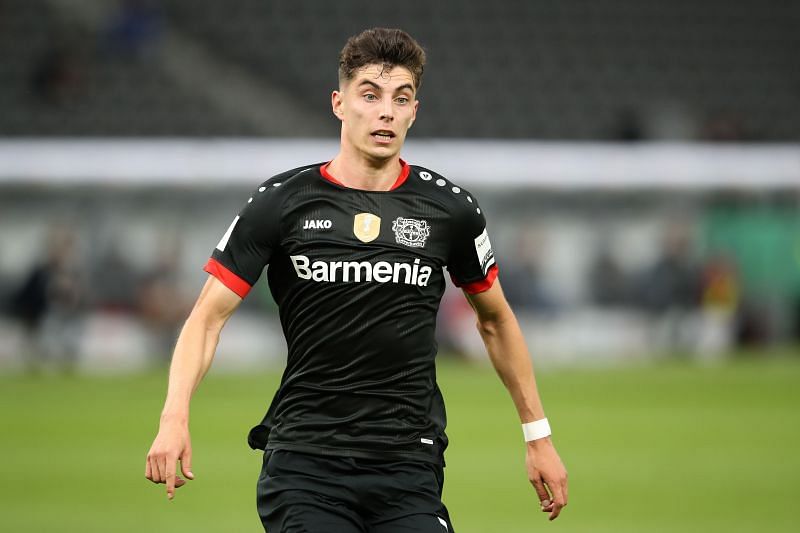 Kai Havertz in action for Bayer Leverkusen