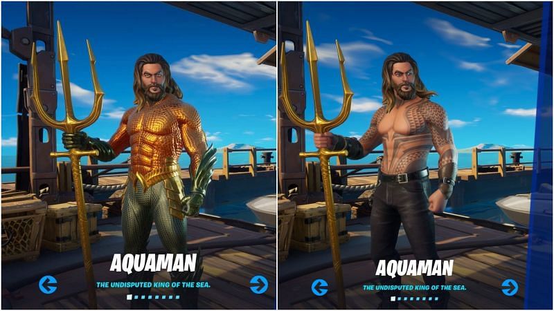The Fortnite Aquaman skins up for grabs!