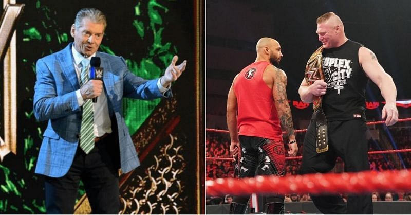 Vince McMahon; Ricochet and Brock Lesnar