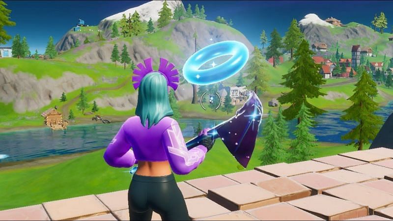 Where to find blue rings in Fortnite (Image Credit: wolker4/YT)