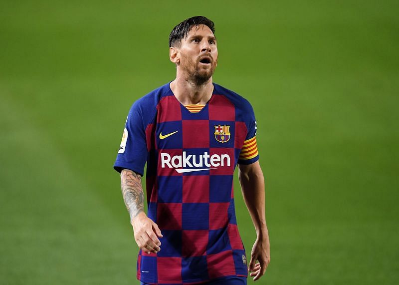 Lionel Messi during FC Barcelona v CA Osasuna in La Liga