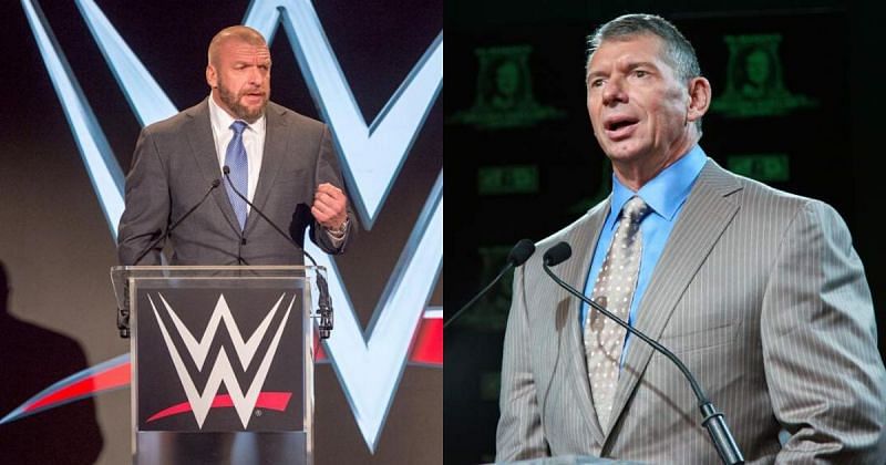 Triple H and Vince McMahon.