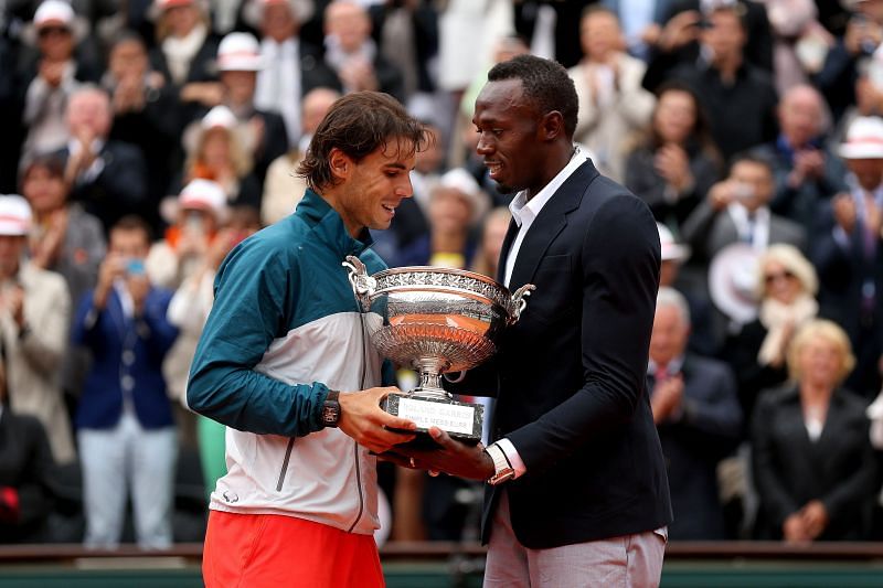 Rafael Nadal beat Usain Bolt in the final round of the poll