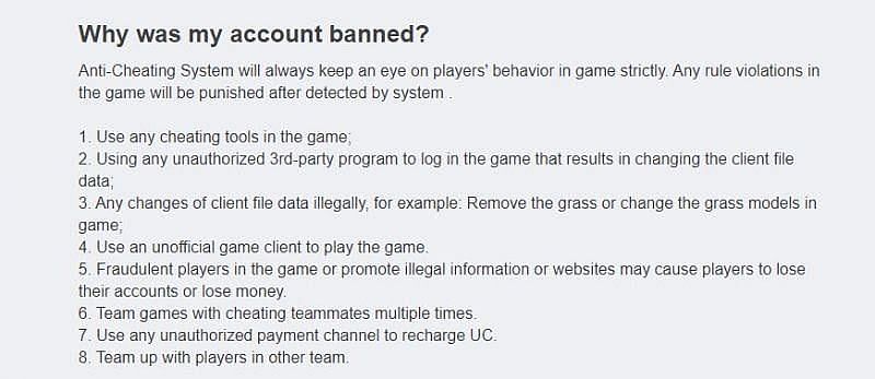 FAQ section of Tencent