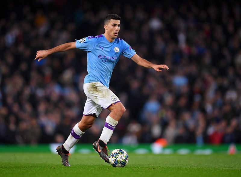 Rodri in action for Manchester City