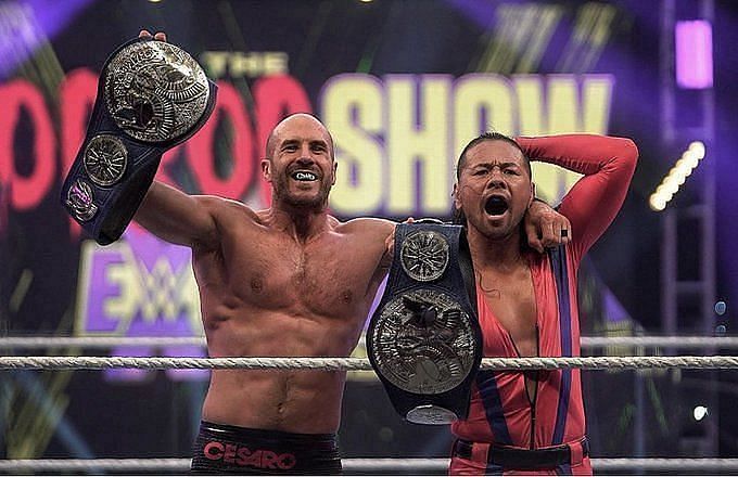 Nakamura and Cesaro will look to celebrate their well-deserved win