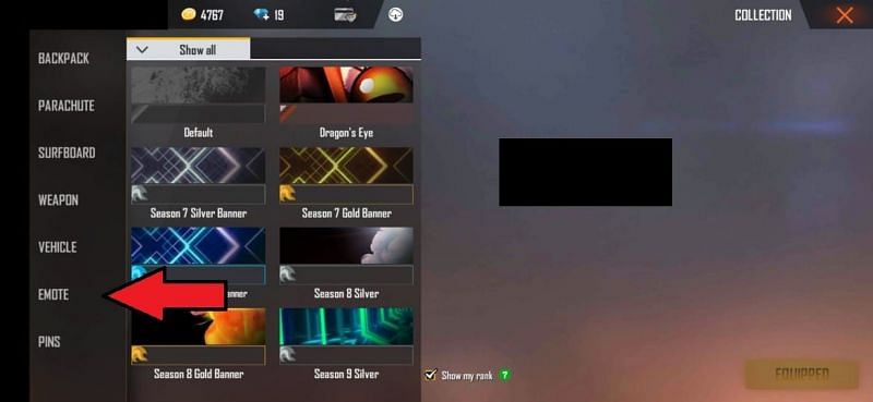 How To Equip Emotes In Free Fire - how to equip emotes on roblox catalog