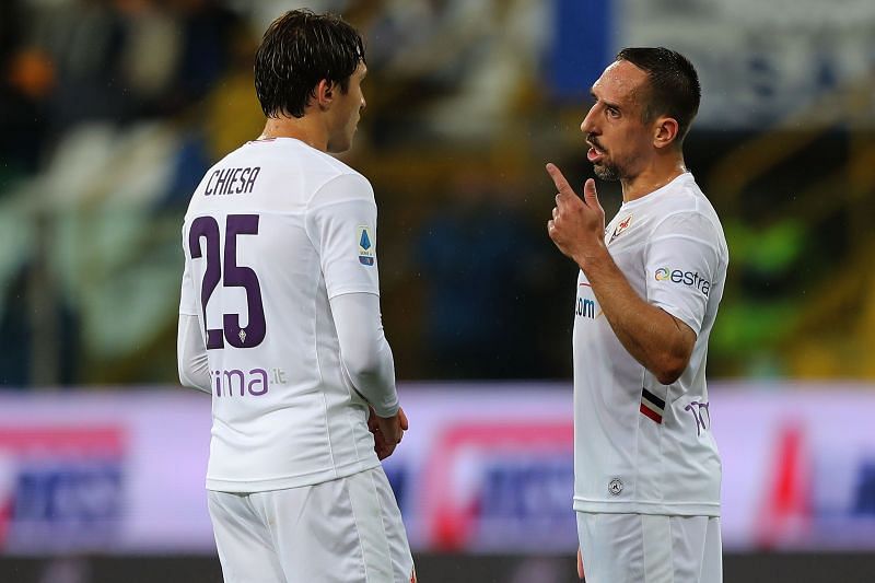 Federico Chiesa is learning from the best in Franck Ribery at Fiorentina