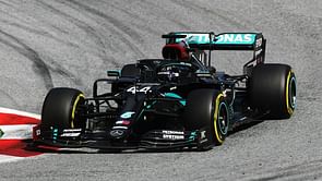 Hamilton storms to first win of the season as Ferrari duo crash