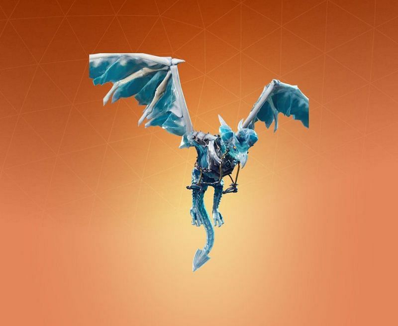 Frostwing Dragon glider in Fortnite. (Image Credit: Pro Game Guide)