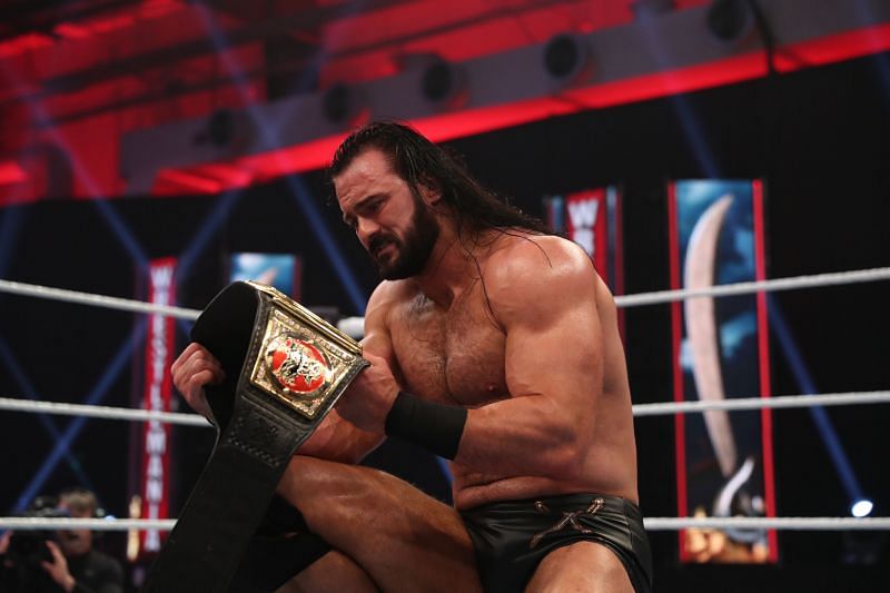 Drew McIntyre with the WWE Championship