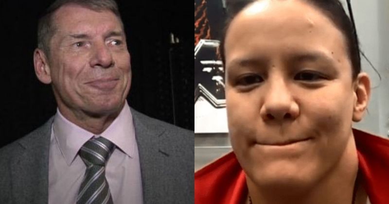 Vince McMahon and Shayna Baszler.