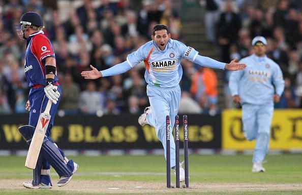 Ajit Agarkar was the first Indian to take a wicket off his first ball in T20I cricket
