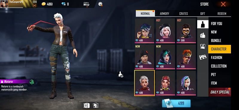 All Free Fire Characters Full List Of Agents In The Game In 2020