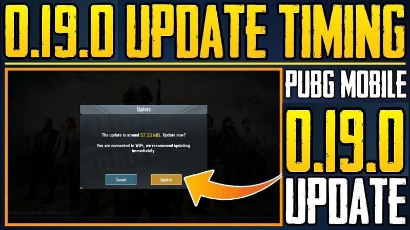 PUBG Mobile 0.19.0 Update time, size and features