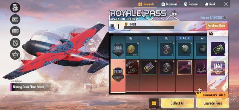 Blazing Dawn Plane Finish (Picture Source: PUBG Mobile)