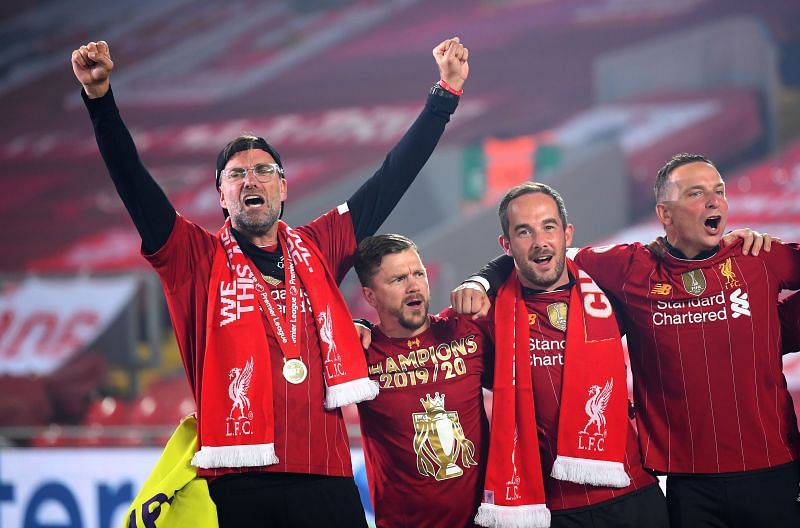 German manager Jurgen Klopp led Liverpool to the Premier League title