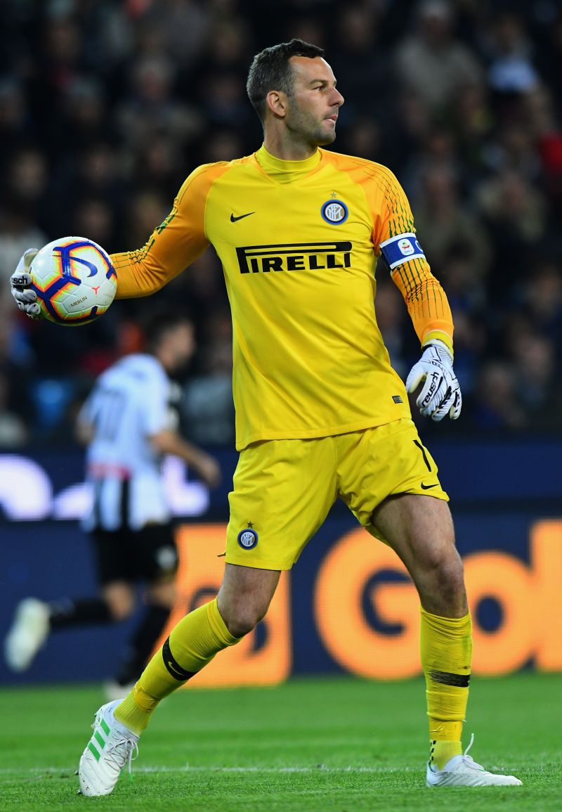 Samir Handanovic took over as Inter Milan  captain after the arrival of Antonio Conte..