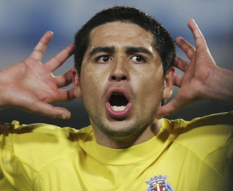 Argentina&#039;s Juan Roman Riquelme is the perfect exponent of the enganche.