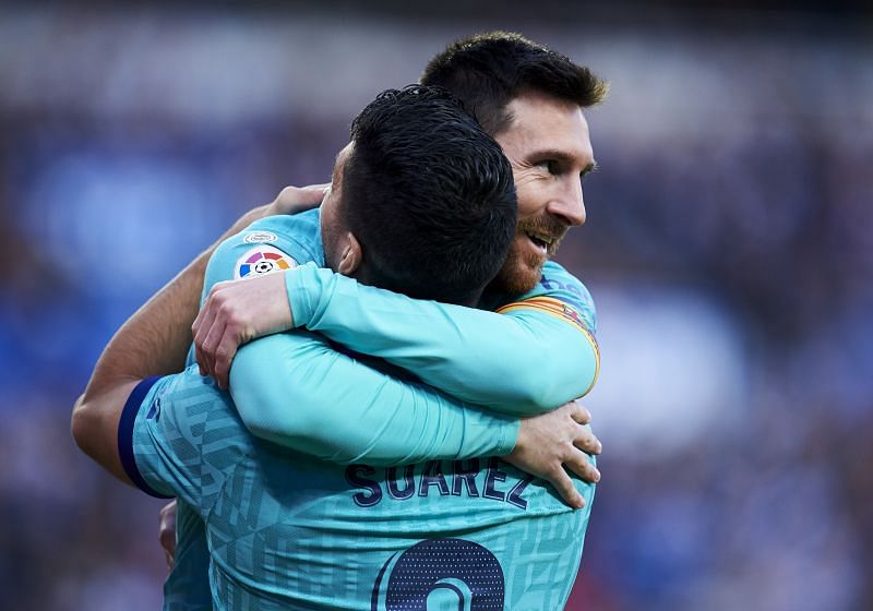 Luis Suarez and Lionel Messi both feature in the list