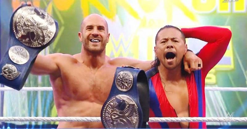 Shinsuke Nakamura and Cesaro defeated The New Day at The Horror Show at Extreme Rules