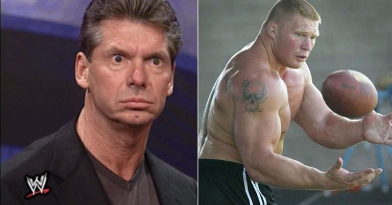 Vince McMahon and Brock Lesnar