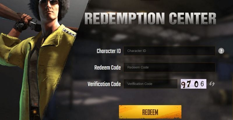 PUBG Mobile Redemption Center (Credits: PUBG Mobile)