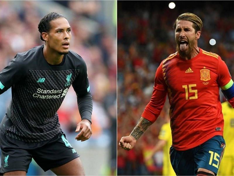Sergio Ramos (right) and Virgil Van Dijk (left) are the best defenders in their respective leagues.