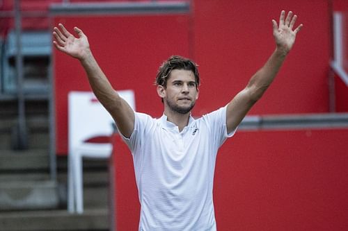 Dominic Thiem at the Bett1Aces Tennis Tournament