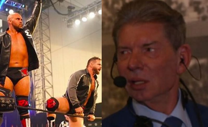AEW&#039;s FTR and WWE Chairman Vince McMahon 