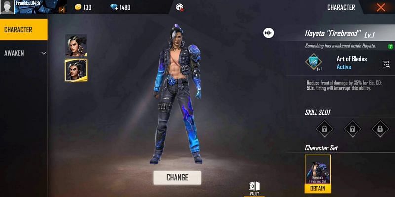  Free  Fire  OB23 update characters Hayato  Firebrand Lucas 