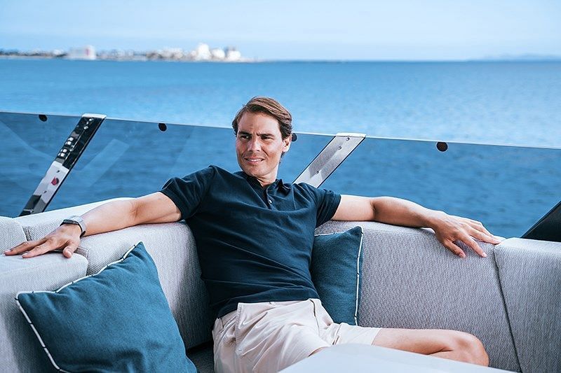 Rafael Nadal on his yacht