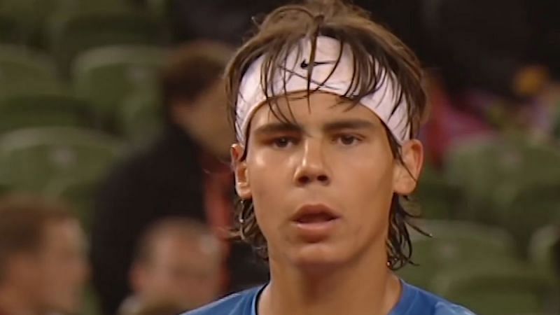 Rafael Nadal aged 16 in Hamburg 2003