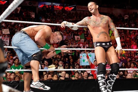 CM Punk and John Cena