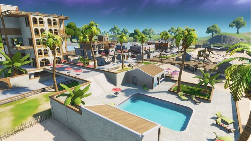 Sweaty Sands is a point of interest in Fortnite (Image Credit: Fortnite Wiki)