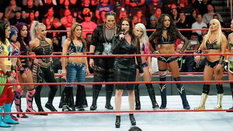 Stephanie McMahon previously made Royal Rumble and Evolution announcements