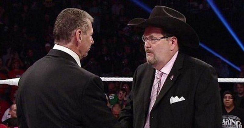 Jim Ross with Vince McMahon