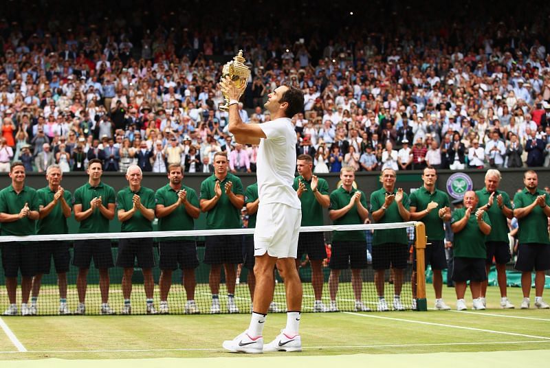 Roger Federer won his 8th Wimbledon crown in 2017
