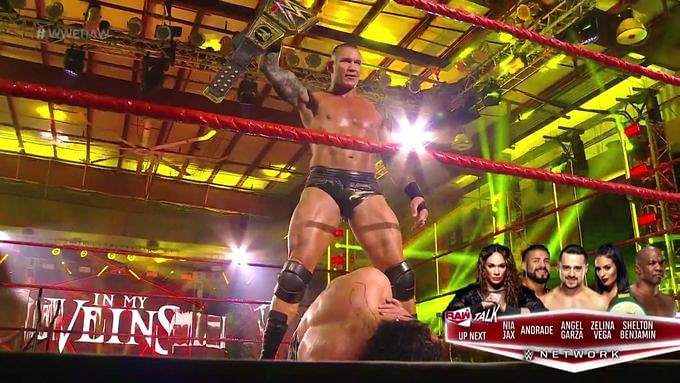 Randy Orton making a statement on RAW.