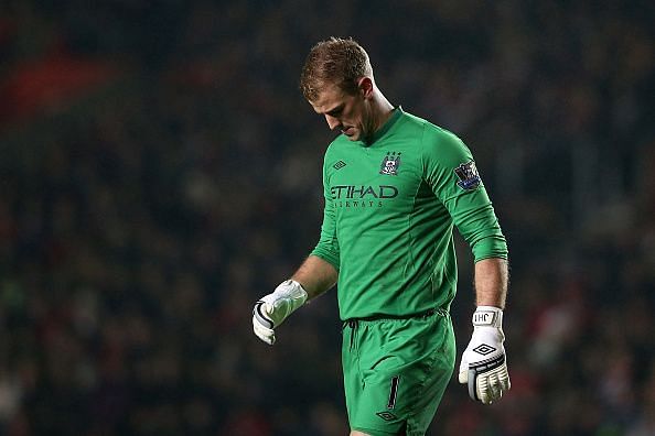 Joe Hart during his time with Manchester City