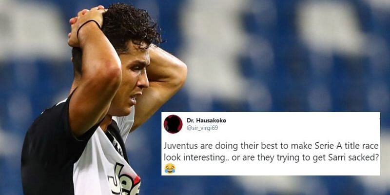 Cristiano Ronaldo endured a frustrating outing for Juventus