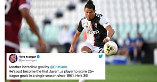 Twitter reacts as Cristiano Ronaldo scores stunning freekick for Juventus