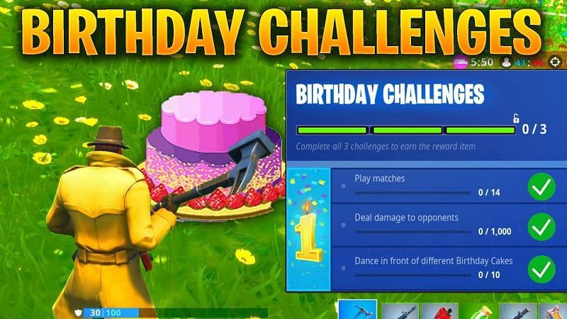 Fortnite&#039;s first birthday challenges