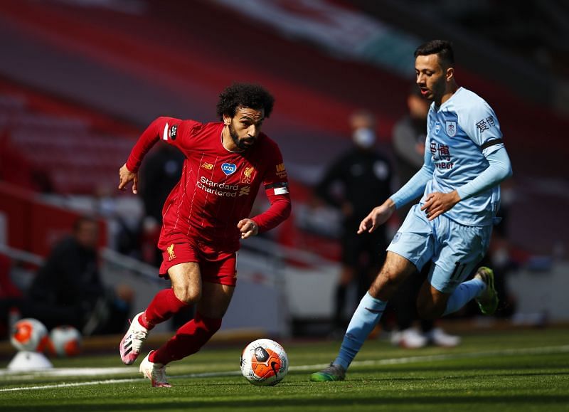 Mohamed Salah in action for Liverpool