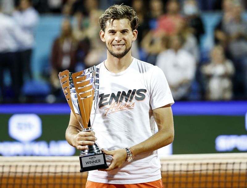 Dominic Thiem with the Adria Tour trophy