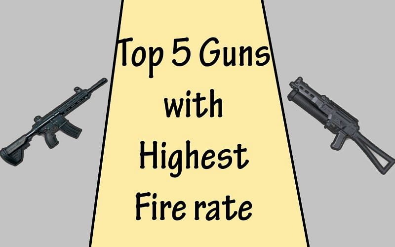Top 5 guns with highest fire rate in PUBG Mobile