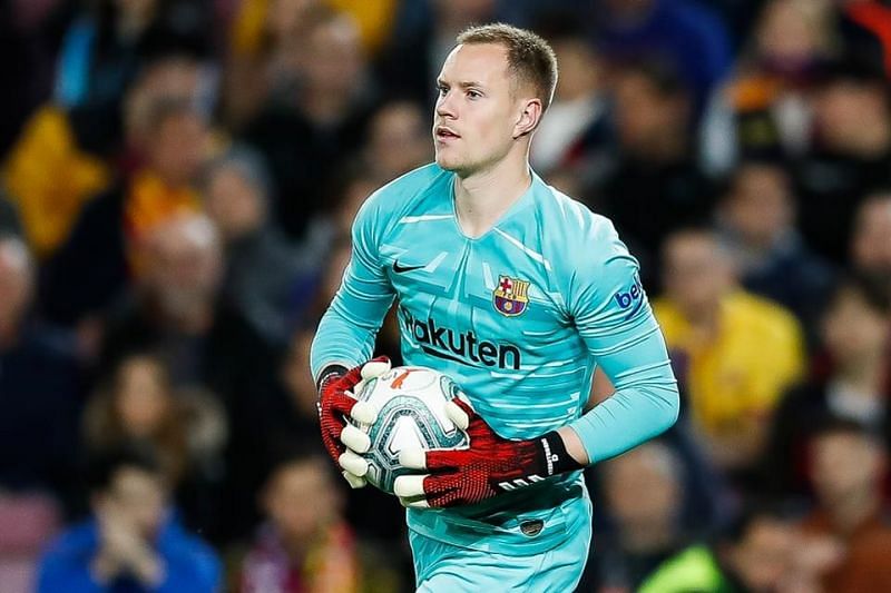 &nbsp;Goalkeeper Marc Andre Ter Stegen is one of the rare bright sparks in the Barcelona defence.