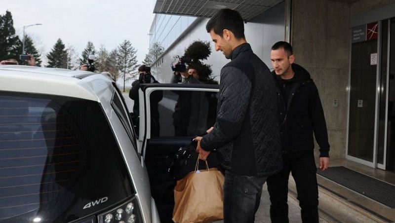 Novak Djokovic arrived in Marbella yesterday